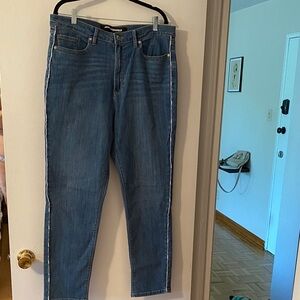 Karl Lagerfeld Blue Denim with White Logo Trim size 16